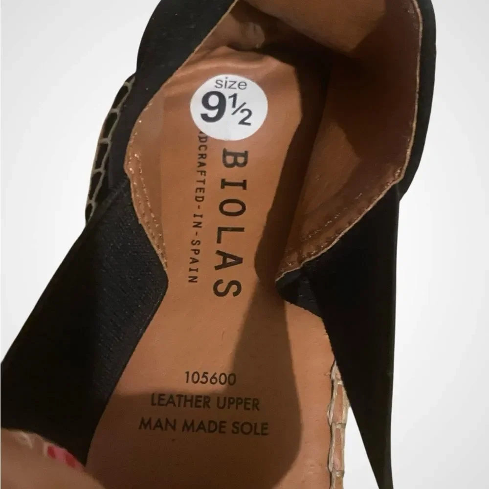 Anthropologie shoes | Fabiolas Black Suede Espadrille Sandals NWOB size 9.5